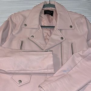 Love Tree Pink Faux Leather Biker Sz. Large